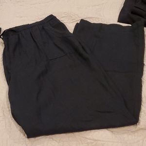 Black linen pants
